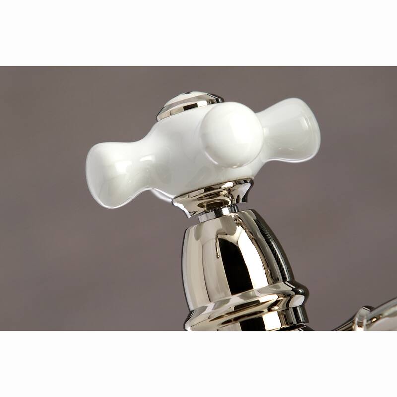 Kingston Brass English Country Bridge Kitchen Faucet with Sprayer