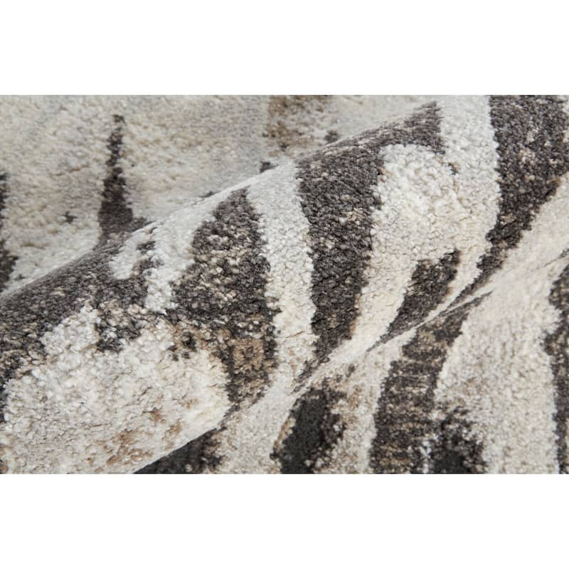 Grand Bazaar Kayden Machine Made Abstract Modern Area Rug
