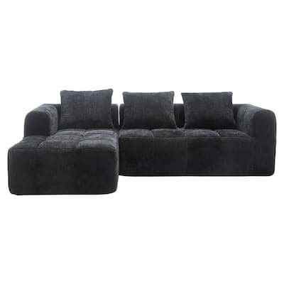 Chenille Fabric Modular L Shaped Sectional Sofa,Free Combination