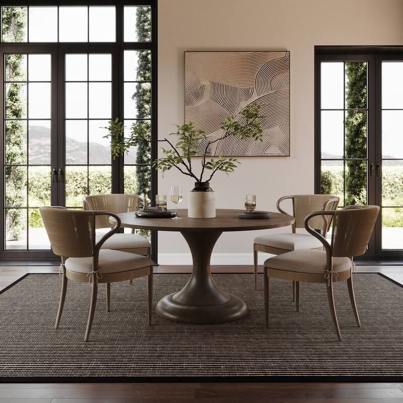 Nuloom Patricia Jute and Wool Area Rug - 5' x 8' - Black