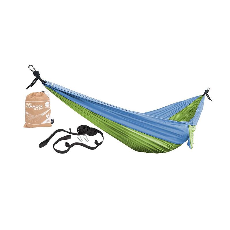 Bliss Hammocks 52" Wide Hammock in a Bag w/ Carabiners and Tree Straps | Indoor, Outdoor, Poolside, Patio, Backyard
