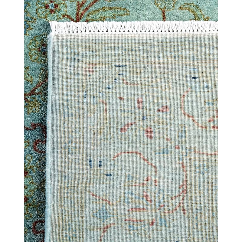 Contemporary Overdyed Wool Hand Knotted Area Rug - 3' 4" x 5' 6"