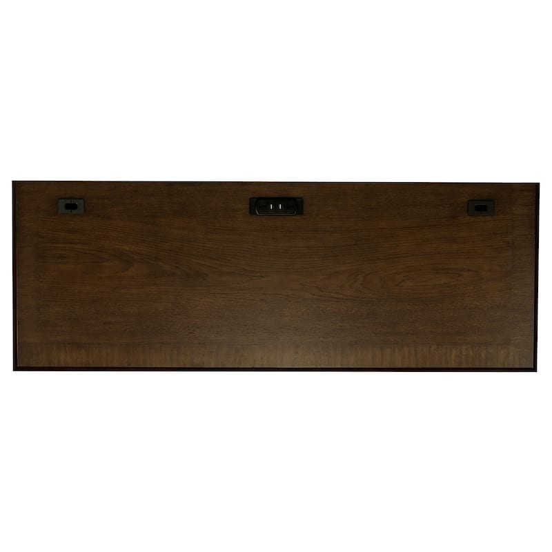 GDFStudio - Stigham Credenza Office Desk with 5 Drawers, Spacious Work Surface, Classic Rectangular Design