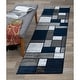 preview thumbnail 31 of 135, World Rug Gallery Contemporary Modern Boxed Color Block Area Rug