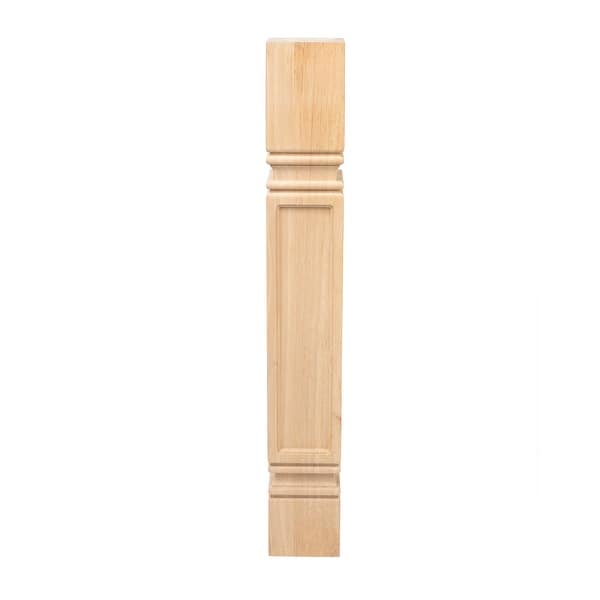 35 1 4 X 5 X 5 Unfinished Solid Hardwood Mission Kitchen Island Leg Overstock 32133536