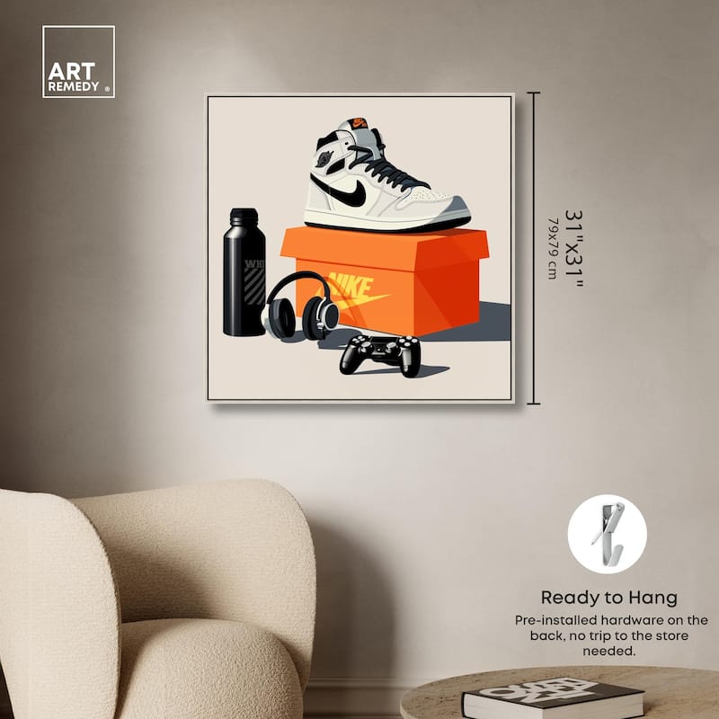 Important Sneaker Accessories Canvas by Art Remedy