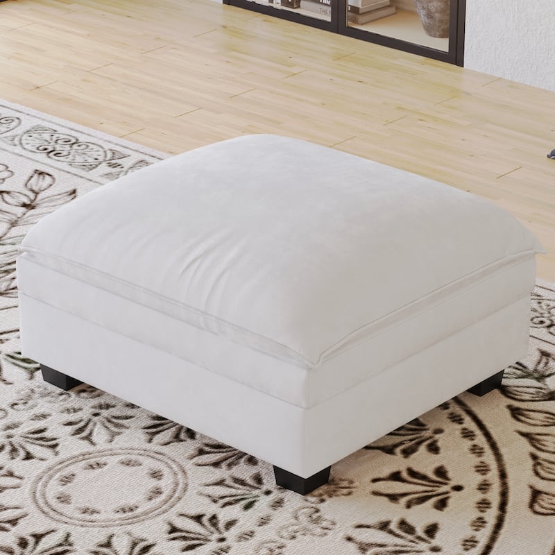 Solid Wood Loveseat Sofa, Fabric Upholstered Straight-Row 2 Seat Sofa, Lounge Sofa with Armrests for Small Spaces, Bedroom