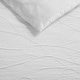 preview thumbnail 2 of 3, Vera Wang Abstract Crinkle White Duvet Cover Set