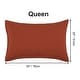 preview thumbnail 32 of 46, 2 Pcs Zippered Pillowcases, Brushed Microfiber Pillow Case Cover Queen(20"x30") - Rust