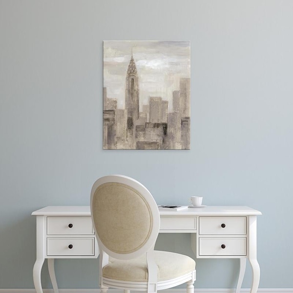 Easy Art Prints Silvia Vassileva's 'City Blocks I Greige' Premium Canvas Art