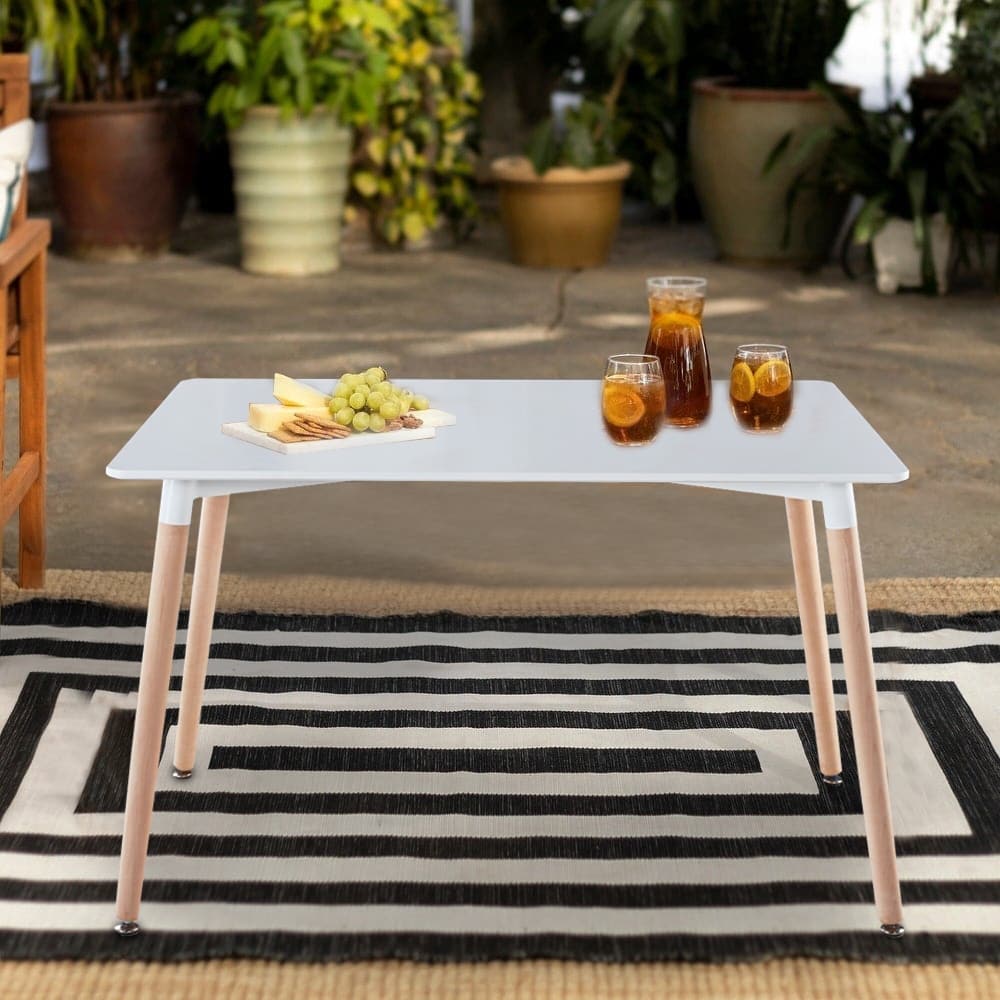 White Rectangle Dining Table/Coffee Table/Office Table