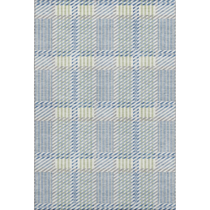 Premium Washable Super Soft Modern Plaid Mayfield Rug
