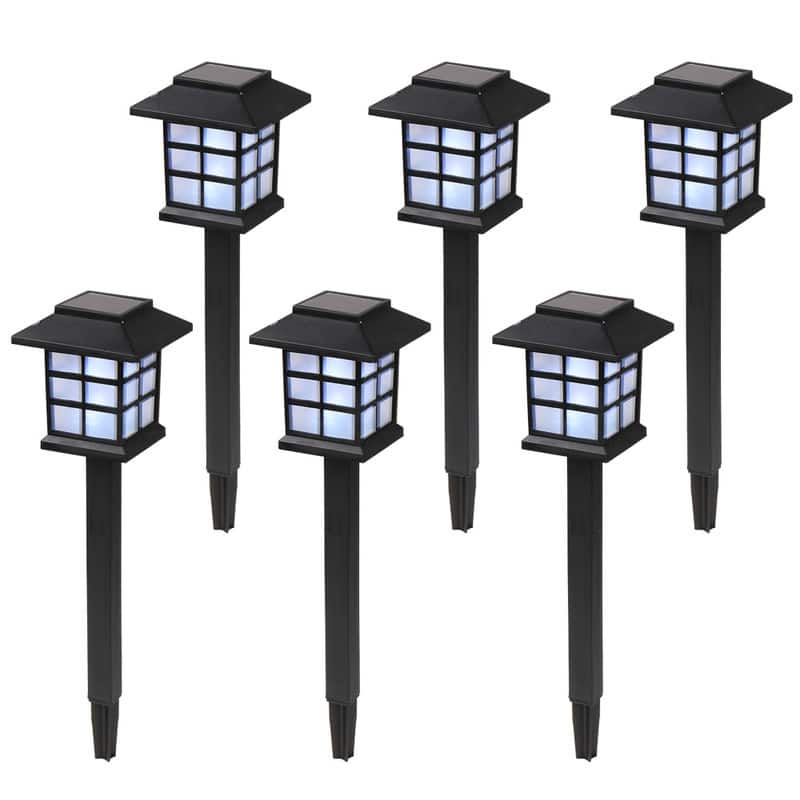 LED Solar Lantern Torch Light Garden Landscape Lighting