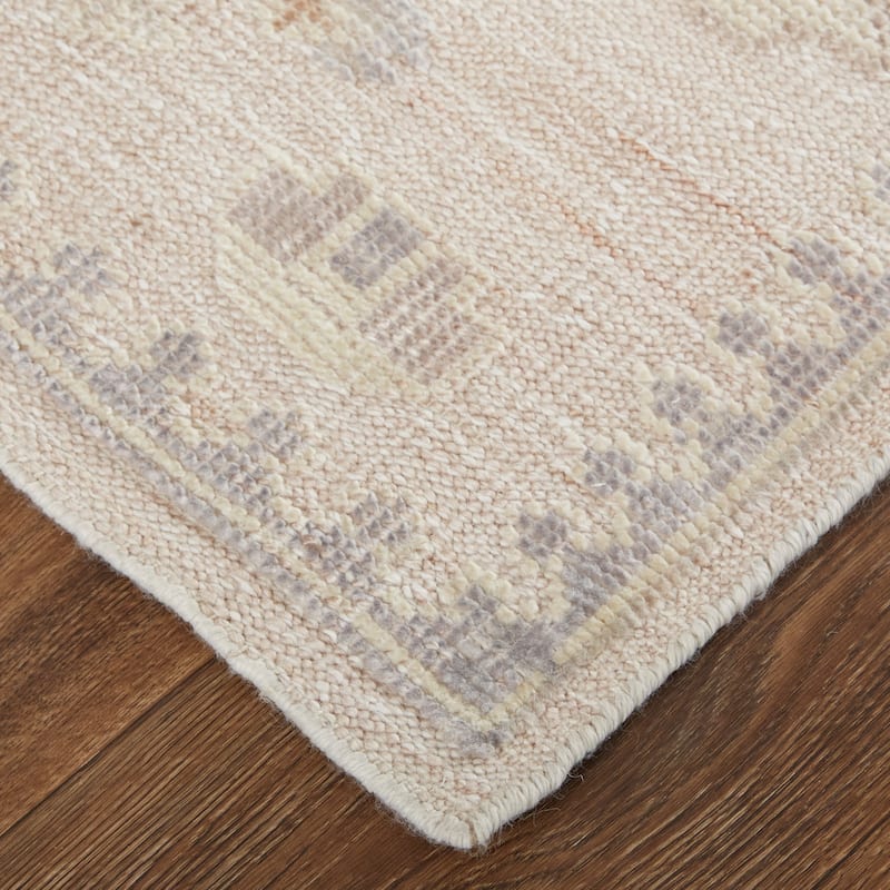 Tierney Eco Friendly PET Oushak Rug, Ivory/Tan/Opal Gray, Area Rug