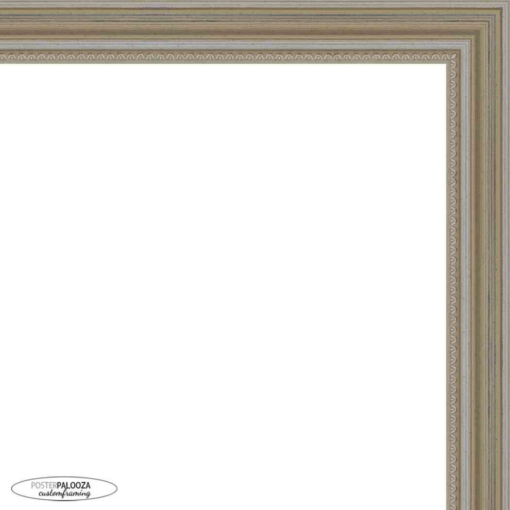 6x6 Traditional Silver Wood Picture Square Frame - Picture Frame