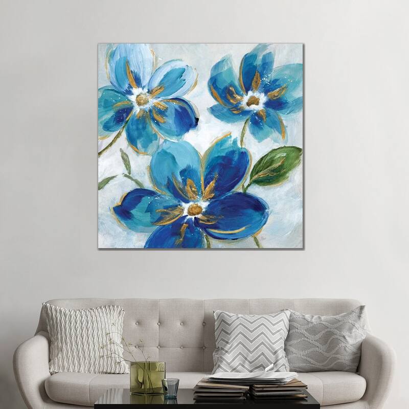 iCanvas "Flowering Blues I" by Nan Canvas Print