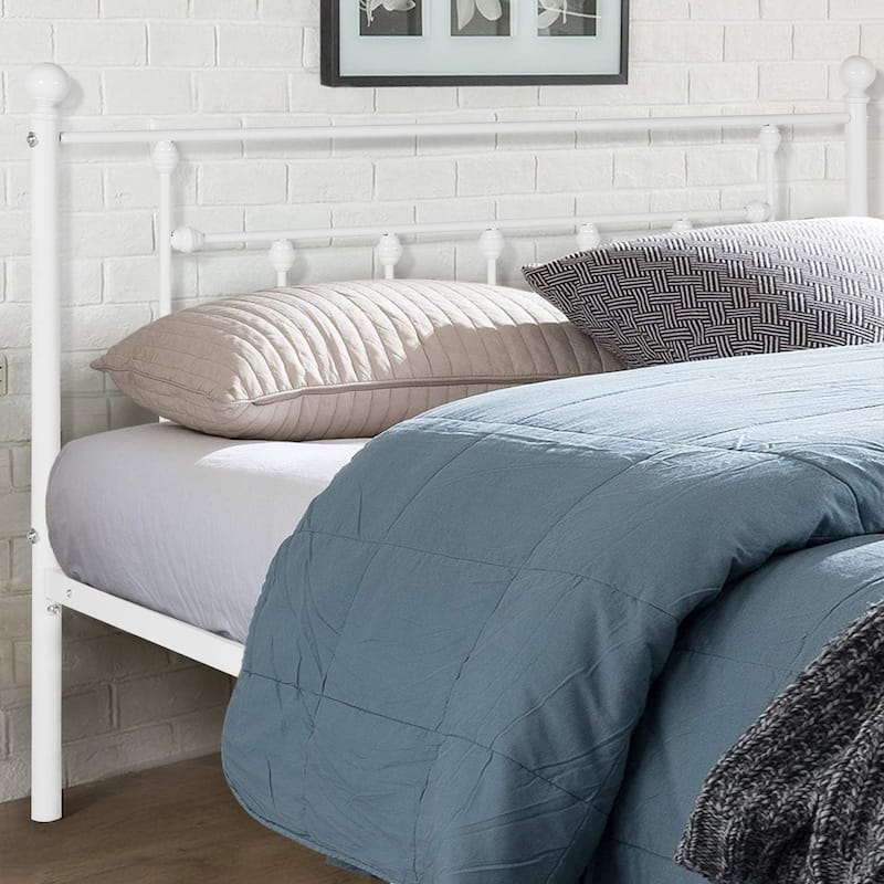 Victorian Platform Bed Frame With Headboard and Footboard Twin/Full/Queen Size Beds