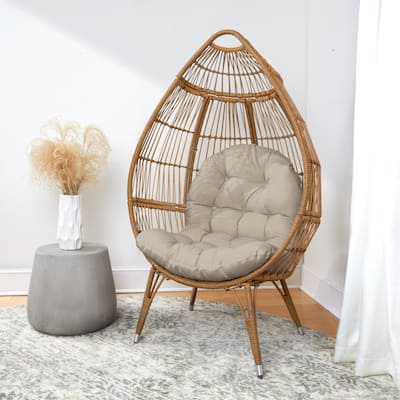 Sorra Home Velvet Egg Chair Replacement Cushion (Cushion Only)