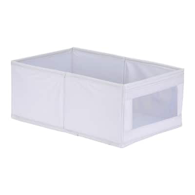 Storage Cube, Decorative Storage Bin with Handles for Shelves Closet, 1 Pack Foldable Storage Basket, Clothing Organizer