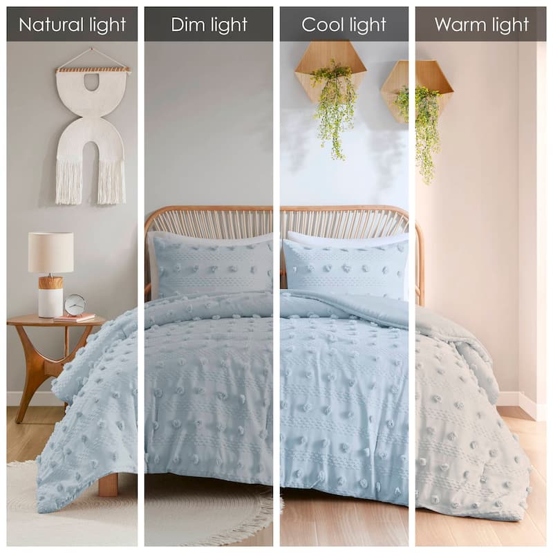 Intelligent Design Vera Clip Jacquard Comforter Set