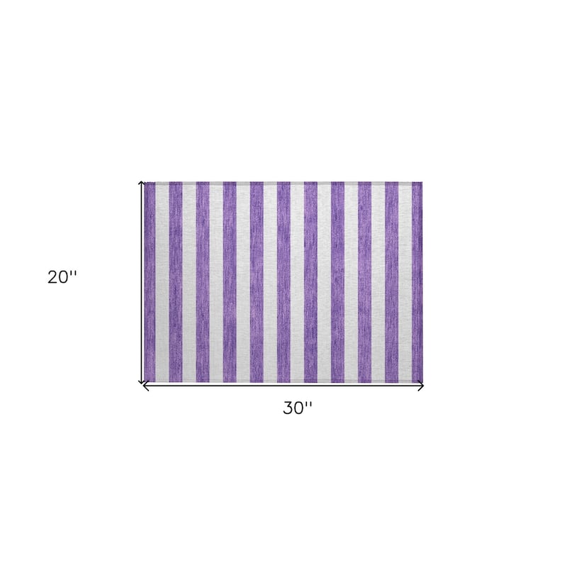Alnari Stripe Weather Resistant Classic Meets Modern Outdoor Rug