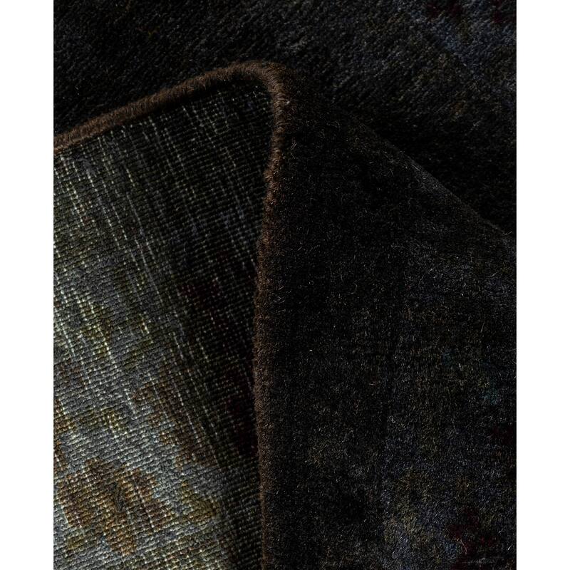 Overdyed One-of-a-Kind Hand-Knotted Area Rug - Brown - 3' 2" x 20' 8"