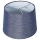 preview thumbnail 13 of 12, French Drum Lamp Shade, Textured Flax Linen, 12" Top, 14" Bottom, 10" Slant