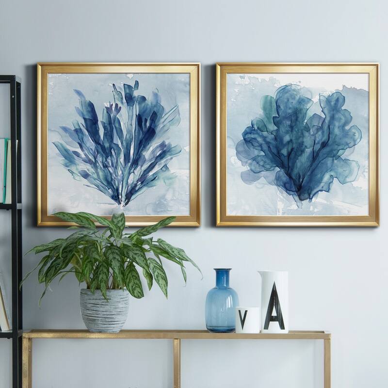 Coastal Coral I-Premium Framed Canvas - Ready to Hang - Multi-Color