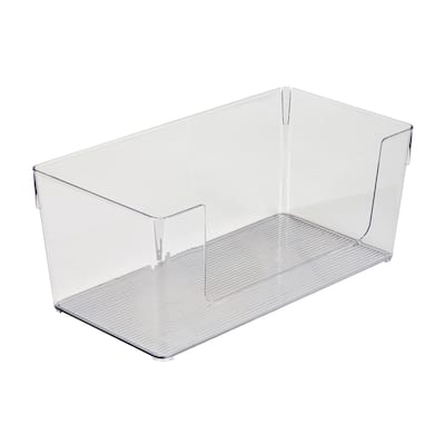 Simplify Rectangular Open Front Organizer in Clear - 13.5" x 7" x 5.75"