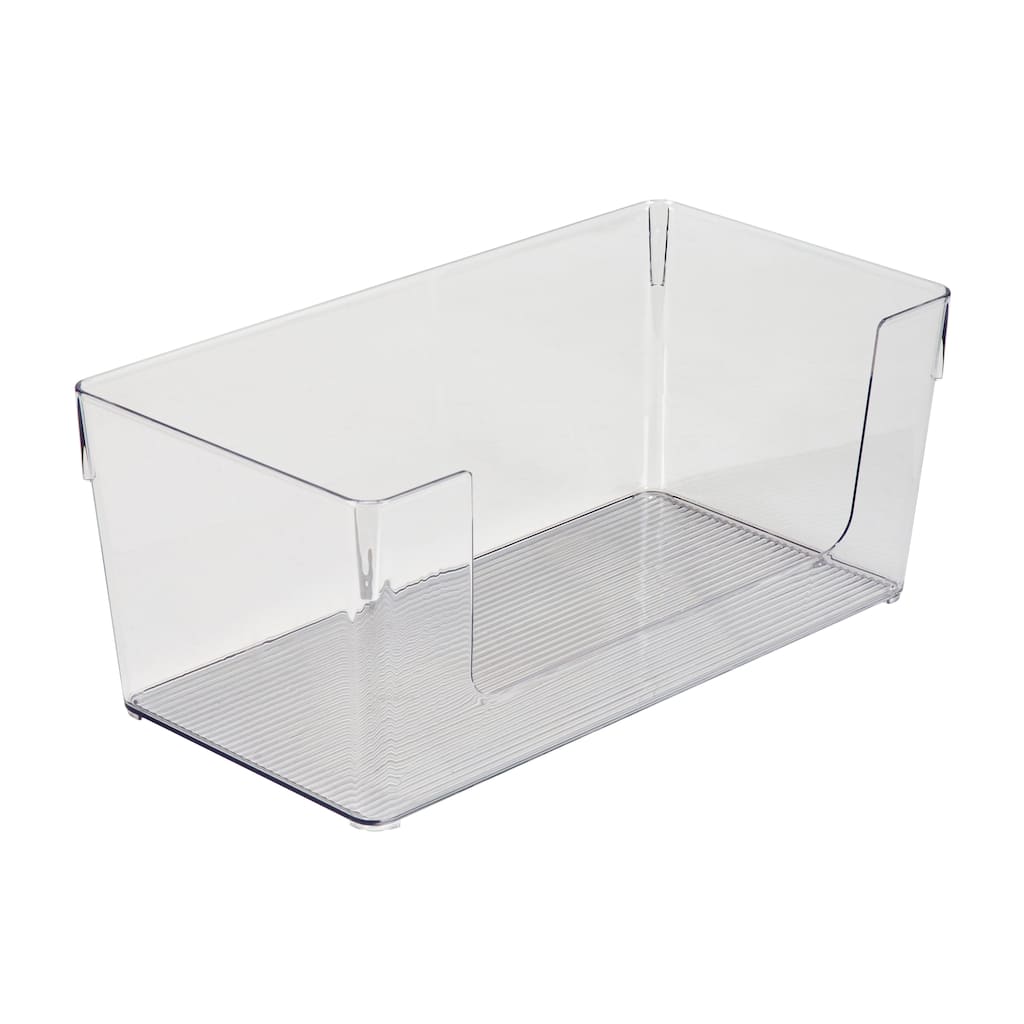 Simplify Rectangular Open Front Organizer in Clear - 13.5" x 7" x 5.75"