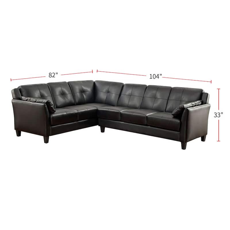 Leatherette Modular Plush Sectional Sofa