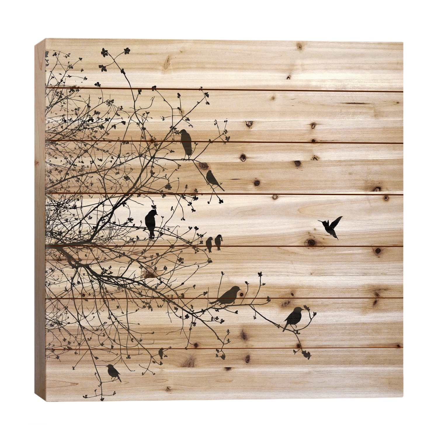 Birds I Print On Wood by GraphINC - Multi-Color