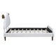 preview thumbnail 14 of 42, Full Size Upholstered Platform Bed with Animal Shaped Headboard