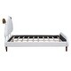 preview thumbnail 20 of 51, Twin Size Upholstered Platform Bed Animal Theme Design Bed Frame with Sheep-Shaped Headboard and Footboard, No Box Spring Needed