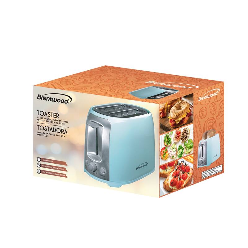 Vintage 2-Slice Cool Touch Extra Wide Slot Toaster in Turquoise