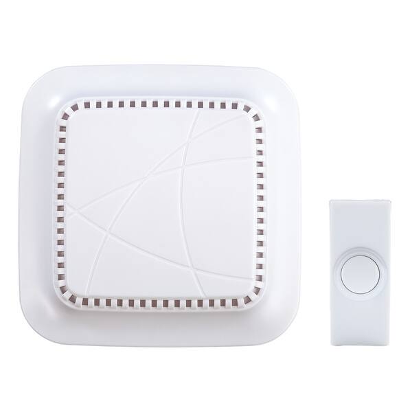 Shop Heath Zenith Sl 7309 03 4 7 8 Wide Wireless Door Chime And Unlighted White Overstock 28266324