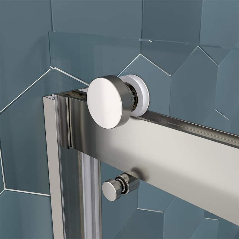 Bypass Sliding Shower Door with 5/16" Tempered Glass
