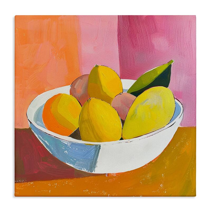 Stupell Bold Kitchen Citrus Fruits Canvas Wall Art Design By Walker Noble - 30 x 30