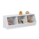 preview thumbnail 10 of 15, UTEX Toy Storage Organizer,Stackable Kids Toy Storage Cubby,Toy Boxes and Storage for Playroom,Bedroom,Nursery School,White 3