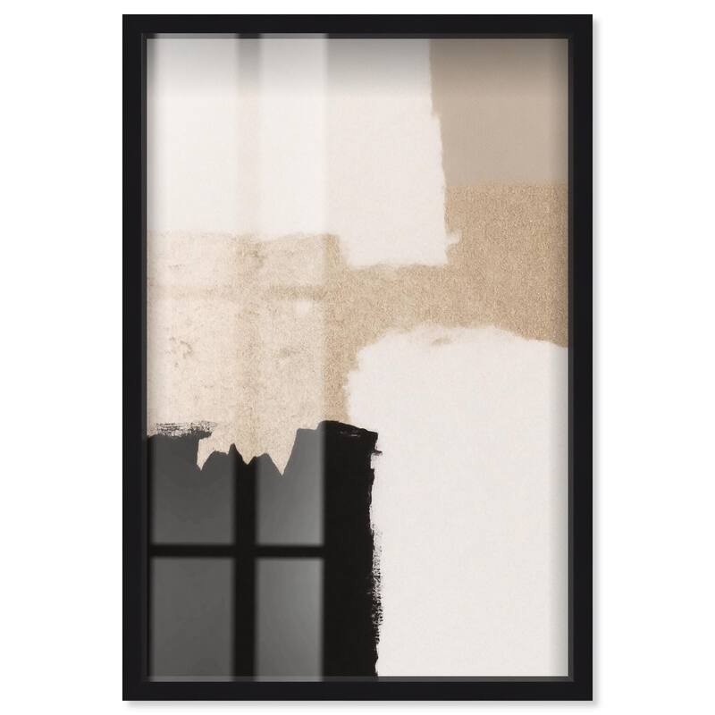 Earth and Ink I Shadowbox by Art Remedy - Black - 24" x 36"