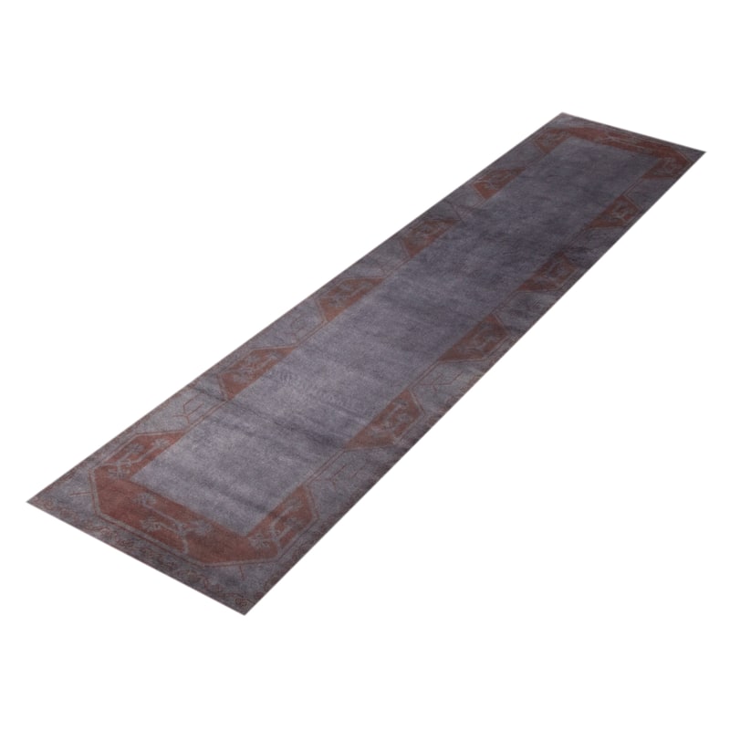 ECARPETGALLERY Hand-knotted Color Transition Grey Wool Rug - 2'8 x 10'6