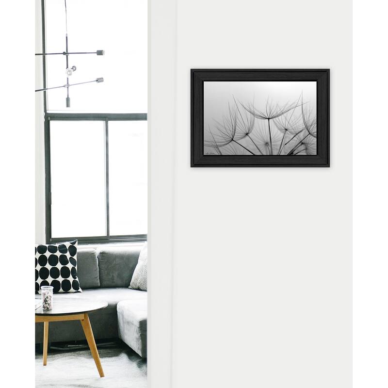 TrendyDecor4U Contemporary "Love is a Delicate Flower" Framed Print Wall Art