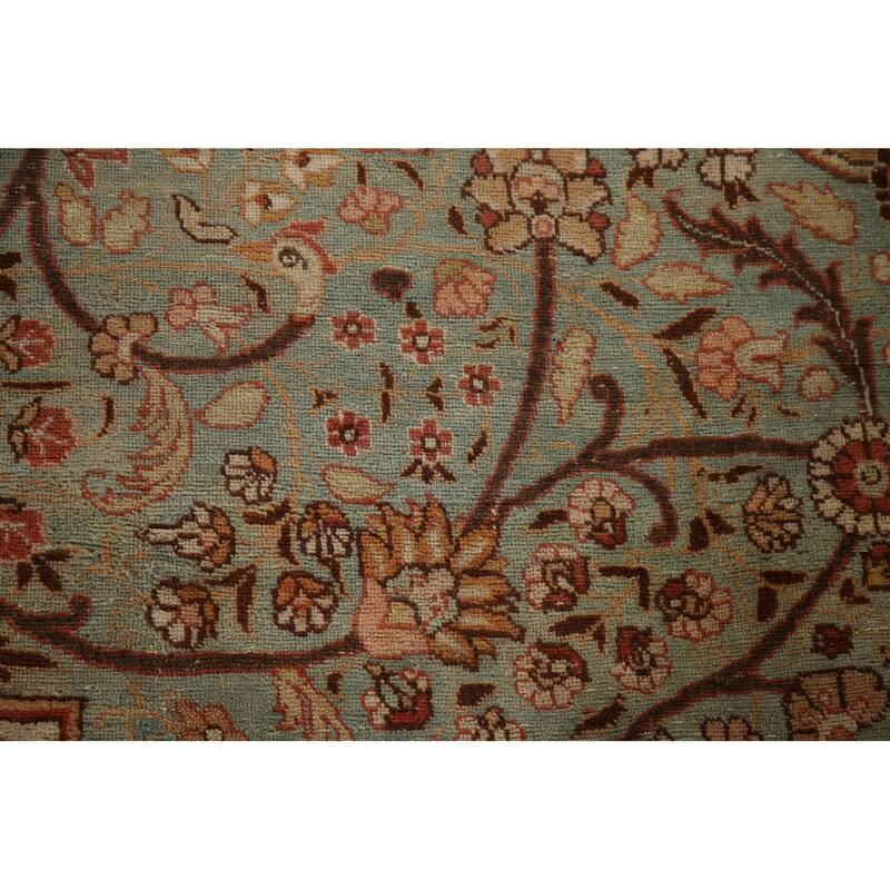 Pre-1900 Antique Tabriz Haj Jalili Persian Rug Handmade Wool Carpet - 14'5" x 17'2"