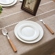 preview thumbnail 41 of 46, Enova Home 54"x 78" High Quality Rectangle Cotton and Linen Tablecloth with Tassels