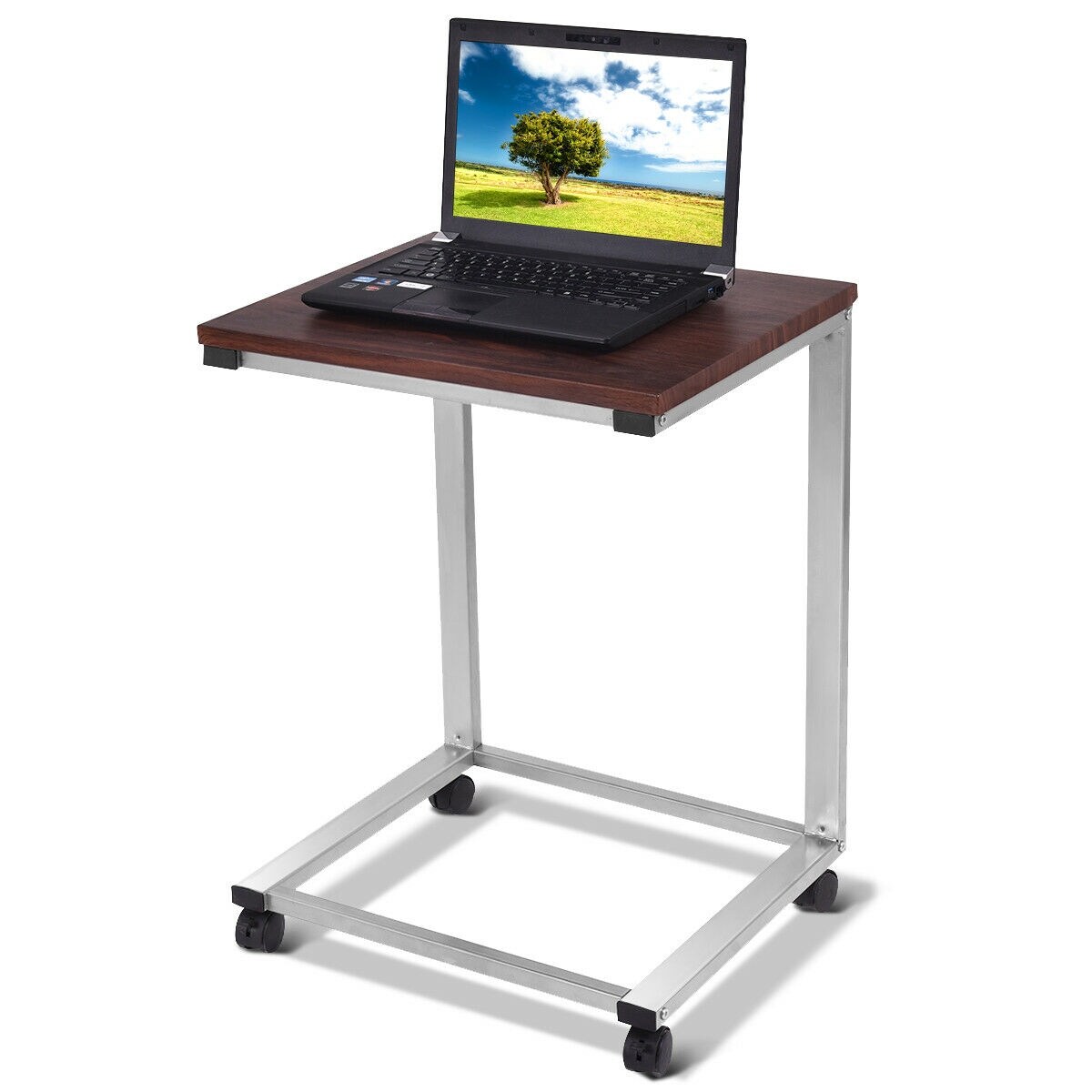 Shop Costway Coffee Tray Sofa Side End Table Lap Stand Tv Snack