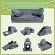 preview thumbnail 8 of 9, 14 Pieces Kids Sofa Modular Convertible Play Couch Set for Bedroom or Playroom - 55”L x 27.5”W x 16.5”H