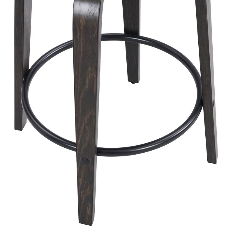 26 Inch Bentwood Bar Stools Swivel Counter Height Bar Stools