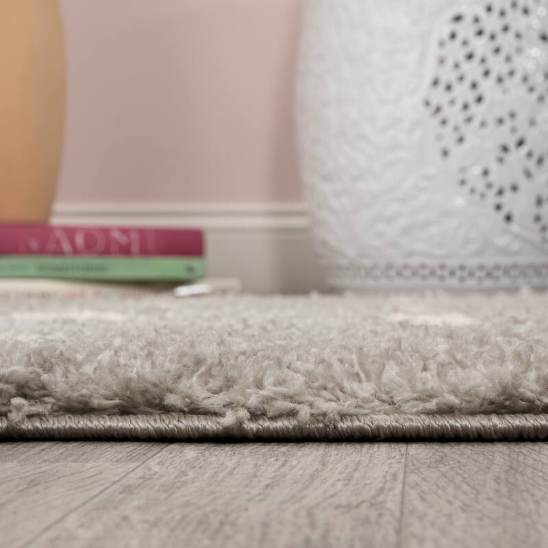 JONATHAN Y Calvia Berber Geometric Shag Area Rug