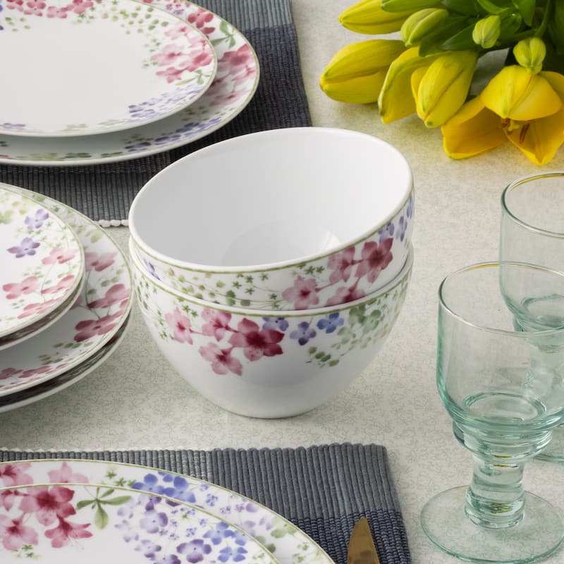 Noritake Bloomington Road Set Of 4 Cereal Bowls, 6", 29-1/2 Oz.