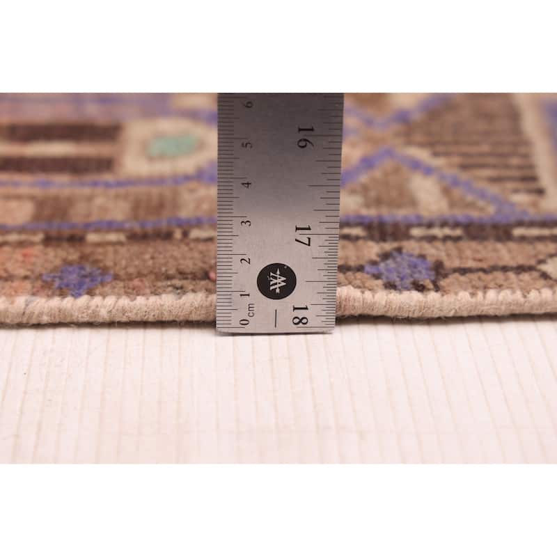 ECARPETGALLERY Hand-knotted Antalya Vintage Brown Wool Rug - 4'1 x 6'8